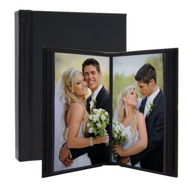 Neil Enterprises Inc. Leather Self-Stick Photo Album (10" x 12", Black)