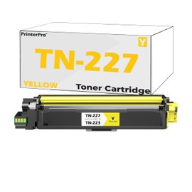 PrinterPro™ Compatible Replacement for Brother TN227 Toner Cartridges TN-227 High Yield of TN223 TN-223 - Brother HL-L3210CW HL-L3230CDW HL-L3290CDW MFC-L3770CDW MFC-L3750CDW 3770CDW (1* Yellow)