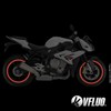 VFLUO - 2 x Kit Reflective Motorcycle Wheel Rim Stickers