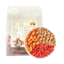 Longan jujube Wolfberry Tea 180g(6g*30 packs) Bagged Flower and Fruit Tea Combination Tea, Independent Triangle Tea Bag, No Added, No Caffeine