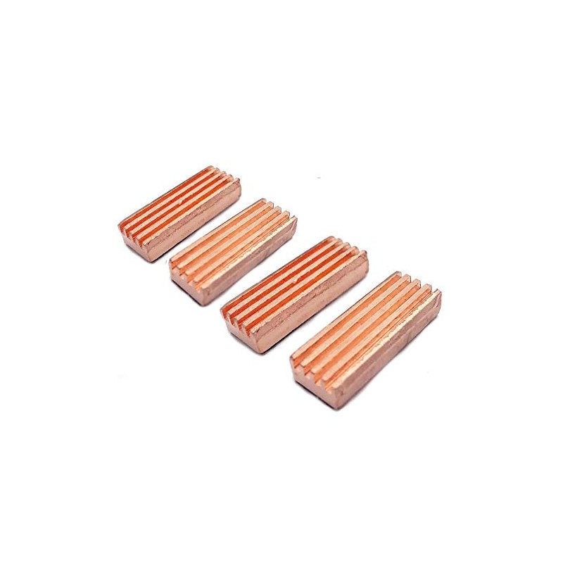 EC360® Copper 4-Pack VGA-RAM Copper Cooler/Heatsink (22 x 8 x