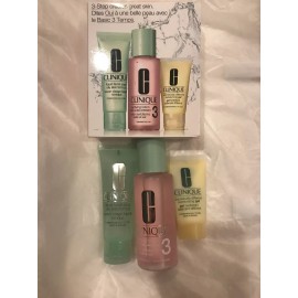 Clinique 3 Step Skin Care System - Oily Skin - Brand New In Box