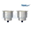SeaLux (2pcs) Stainless Steel Recessed Cup Drink Holder for Marine