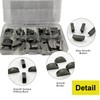 Pack of 80 Disc Spring Wedges Assortment 3-4-5-6 mm Disc