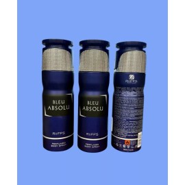 Riiffs Bleu Absolu Premium Dubai Perfumed Body Spray For Men 6.7 FL OZ (3paks )