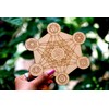 Prajet Wooden Carving crystal Grid - Amplify The Power of