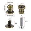 sourcing map 5mm Head Dia. Round Knobs Pull Handle, 24pcs