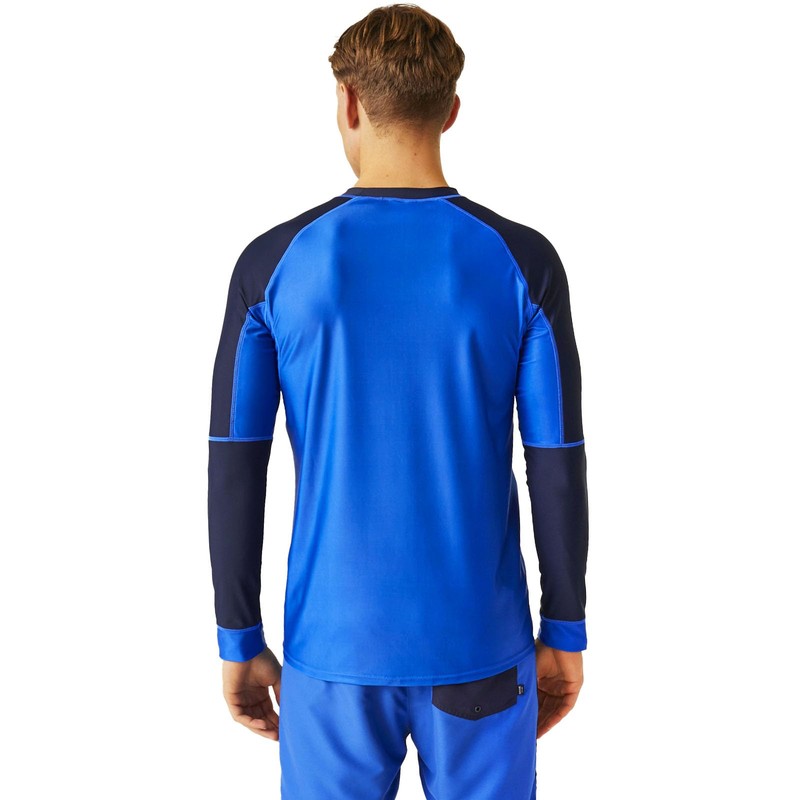 Regatta Mens Long Sleeve Outdoor Rash Vest Guard - Navy/Oxford