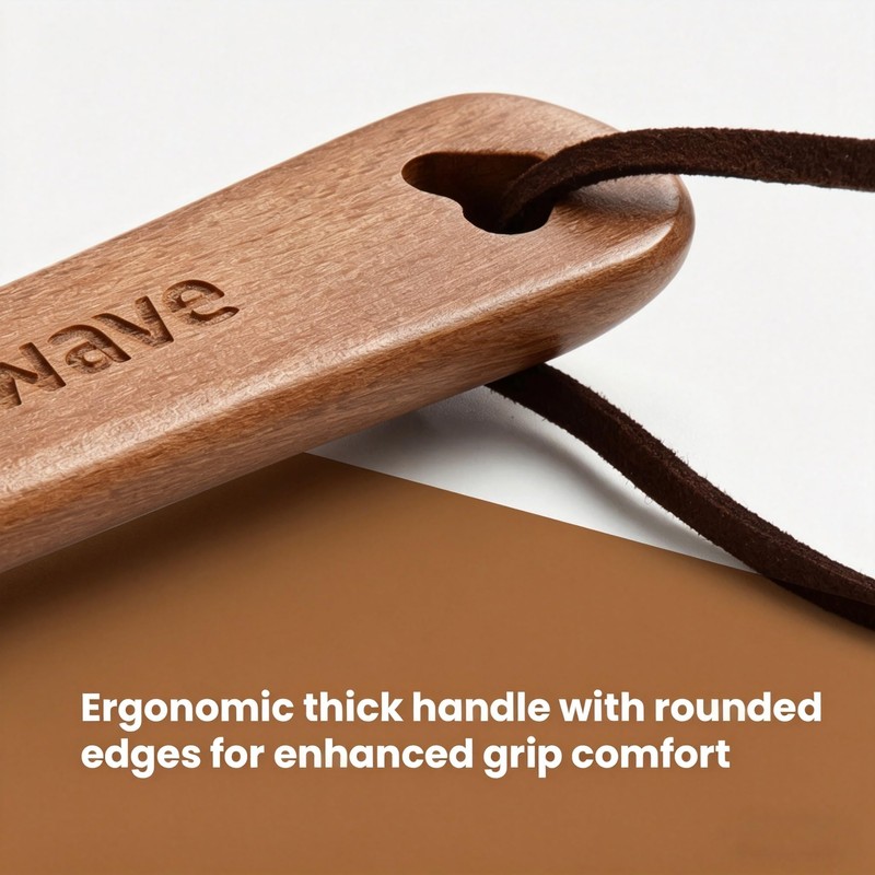 Xentrawave Wooden Shoe horn Long Handle for Seniors -23.6in Long