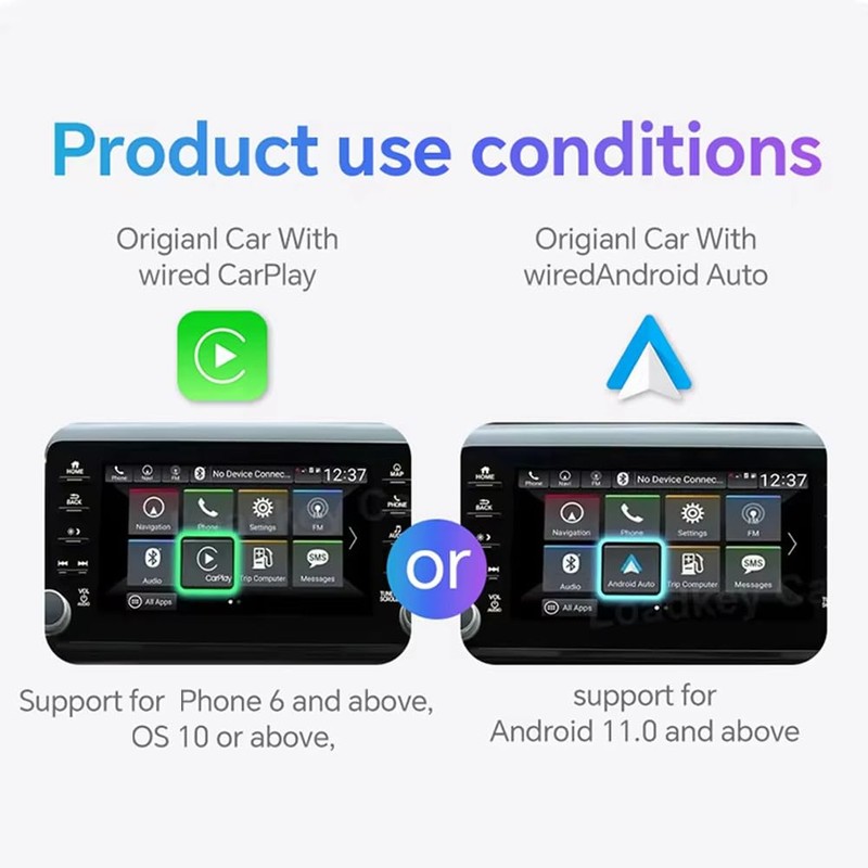 BOFRHME 2 In1 Wireless Carplay Adapter and Android Auto Wireless