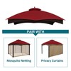 Gazebo Replacement Canopy Top Cover - Wonwon 10X12 Double Tiered