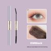 2-in-1 Wimperntusche Creme Doppelkopf - Dehnung und Volumen, wasserdicht, schmutzabweisend,