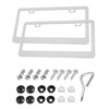 iolory 2 PCS License Plate Cover,Durable Rustproof Car License Plate