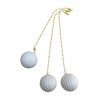 Decorative Golf Ball Sports Ceiling fan pull with beaded chain