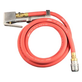 Milton 556 Heavy-Duty Analog Tire Inflator with Pressure Gauge, 6' Hose Large Bore Air Chuck, Made in USA (OSHA Compliant) 10-160 PSI