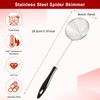 9 Pcs Stainless Steel Hot Pot Strainer Spoons, 8cm Small