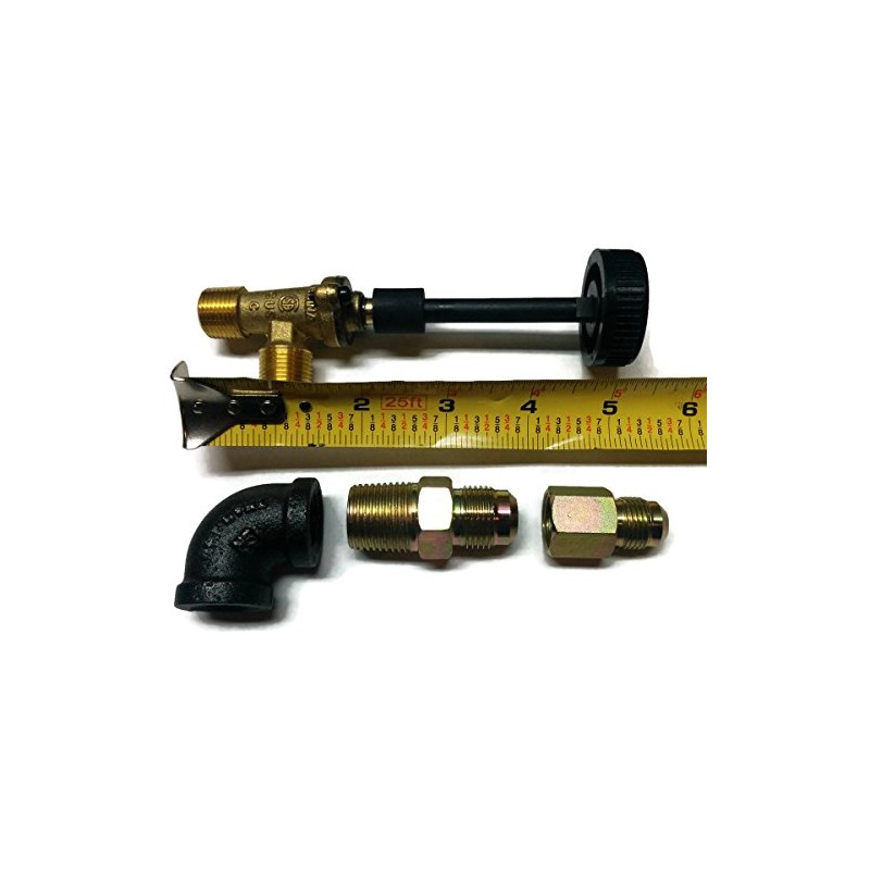 On/Off Valve with Knob Handle and Single Extension for Gas