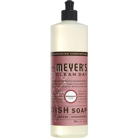 Mrs. Meyer's Clean Day Liquid Dish Soap, Rosemary, 16 Ounce Bottles, 3pk