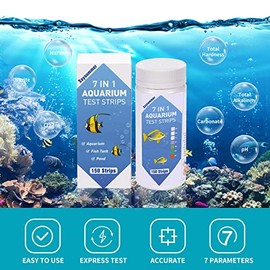 Tiras de prueba de acuario 7 en 1, 150 unidades