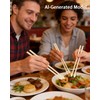 6 Pairs Finger Chopsticks,Funny Chopsticks Hand-Shaped with Palm Design