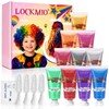 10PCS Temporary Hair Color Wax for Kids, Halloween Party, Washable