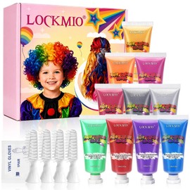 10PCS Temporary Hair Color Wax for Kids, Halloween Party, Washable Hair Dye