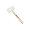 Blue Spot Tools 26530 White Rubber Mallet with Wooden Handle