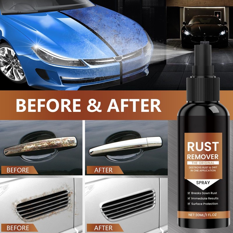 marveher Rust Remover Spray Heavy Duty Metal Cleaner, Upgrade Rust