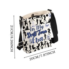 JYTAPP Drill Dance Gifts In My Drill Team Era Crossbody Bag Cheerleading Drill Team Merchandise Drill Dance Team Dancer Gift (beige)