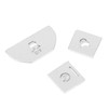 3pcs Central Control Button Sticker Aluminum Alloy Fit for Land