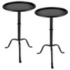 RattanView 2 Pcs Metal Martini Table Pedestal Small Side Table