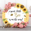 Laeacco 6.5x6.5ft Baby Shower Round Backdrop - Sweet Little Bee