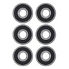 10Pcs Deep Groove Ball Bearing Rubber Seals Extra Light Series