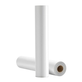 Glossy White 12 in X 25 ft Heat Transfer Vinyl Roll Easy to Cut Weed Strong Adhesion Compatible Iron-On for Transfer Paper FilmDefault: Default
