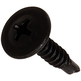 Small Parts 0812KPMB Steel Self-Drilling Screw, Black Phosphate Finish, Modified Truss Head, Phillips Drive, #2 Drill Point, #8-18 Thread Size, 3/4" Length (Pack of 100)