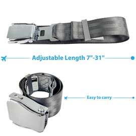 Air Canada Airplane Seat Belt Extender Adjustable 7-43" Airline Seatbelt Extender Adjuster Replacement Seatbelts with Storage Bag Fits for All of Airlines Except Southwest