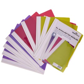 Durable Clear View Folder Two-Tone Two-Tone 999110495 Folder Pack of 10 Folders Purple, Green and Purple