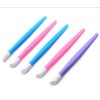 6pcs Professional Plastic Handle Hard Rubber Tipped Nail Art Tool