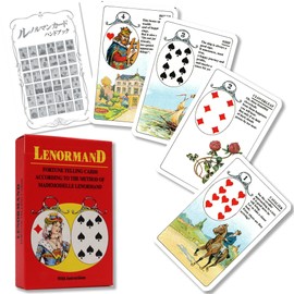 Mlle Lenormand Fortune Telling Playing Cards, Fortune Telling Cards, Lunorman Card Divination, Japanese Instruction Manual Included (English Language Not Guaranteed)