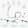 SUNAMOY SUNAMOY 5 Pack One-Piece Half Frame Reading Glasses Women