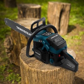 FiueStur Gas Chainsaw 58CC 2-Cycle Gasoline Powered Chainsaw 20 Inch Handheld Cordless Petrol Chain Saws For Forest, Wood, Garden and Farm Cutting Use