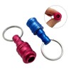 Saipor 7pcs Portable Keychain Drill Screwdriver Bit Holder Aluminum Alloy