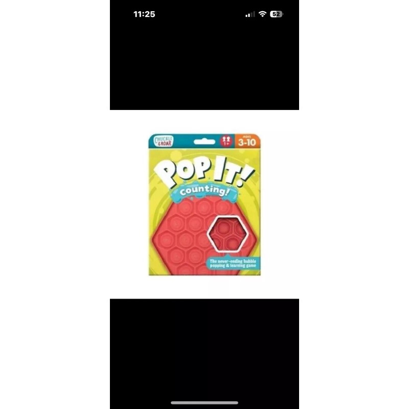 Chuckle & Roar Pop It! Counting Bubble Popping Learning Fidget