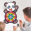 mengger Children's Dartboard, 2 Pieces, Children's Dartboards, Elephants and Pandas,