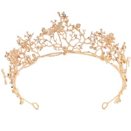 Uranian Wedding Crowns and Tiaras Gold Crowns for Pageant Crystal Headband Bridal Tiaras Party Hair Accessories for Women and Girls