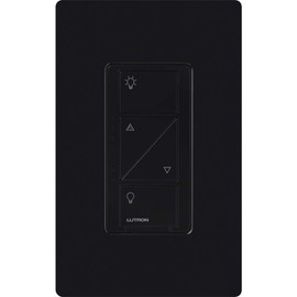 Lutron Caseta Original Smart Dimmer Switch (Lutron Smart Hub Required), for LED Lights, 150 Watt, Single-Pole/3-Way, No Neutral Required, PD-6WCL-BL-2-Pack, Black