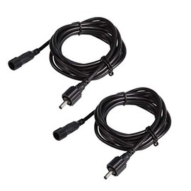 ALOVECO 2 PCS Power Extension Cord, 6.5ft/2M per Cord, 3.5 x 1.35mm DC Extension Wire, IP65 Waterproof, Perfect for Daisy Chain Wiring LED Landscape Lights