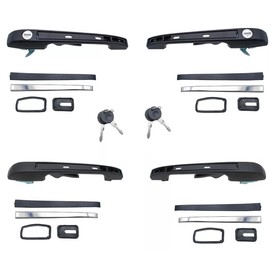 Juego de 4 Manijas Exterior Compatible con Mk1 Mk2 Caribe Jetta A2 Golf 79-92 Auto VW Reemplazo Refaccion