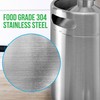 NutriChef Pressurized Beer Mini Keg System, 128oz, Stainless Steel