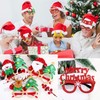 Pack of 16 Christmas Accessories 8 Pieces Christmas Glasses Funny